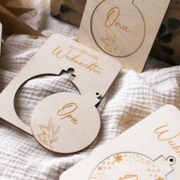 Personalized Christmas Ball, Decorations, Wooden Pendant, Tree Gifts For Children - thumbnail 3