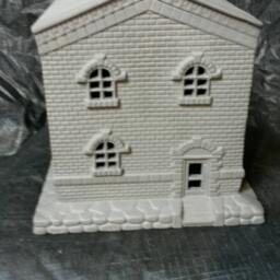 Ready To Paint Or Painted Ceramic Bisque Police Station/Village Piece - thumbnail 2