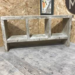 3 Hole Rustic Up-Cycled Bench. - For Delivery Charge Info See Description - thumbnail 2