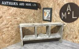 3 Hole Rustic Up-Cycled Bench. - For Delivery Charge Info See Description - thumbnail 1