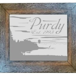Custom Personalized Mirror, Large Bar Engraved Etched Mirror 20x24 - thumbnail 4