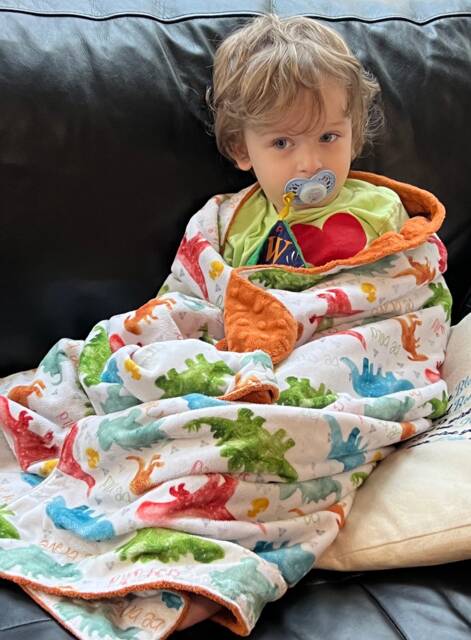 Custom Lap Blanket Cotton Or Minky, Flannel Reverse, Handmade - image 1