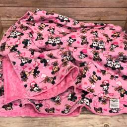 Custom Lap Blanket Cotton Or Minky, Flannel Reverse, Handmade - thumbnail 4