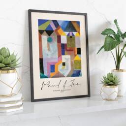 Paul Klee The Harbinger Of Autumn 1922 Abstract Geometric Wall Art Print Modern Home Decor Framed Or Unframed Artwork - thumbnail 2