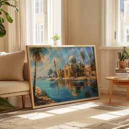 Baghdad Travel Poster Iraq Art Print, Middle East Decor - thumbnail 3