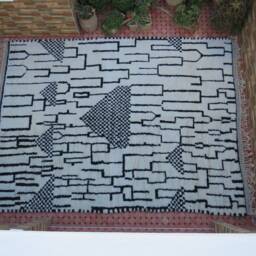 Moroccan Rug - Morocco Rug- Beni Ourain Wool Berber Vintage Rug - thumbnail 2