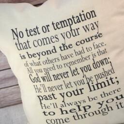 Love Pillow, Anniversary Gift, Cotton Anniversary, Farmhouse Religious Spiritual Engagement, Wedding Temptation - thumbnail 2