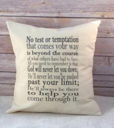Love Pillow, Anniversary Gift, Cotton Anniversary, Farmhouse Religious Spiritual Engagement, Wedding Temptation - thumbnail 1