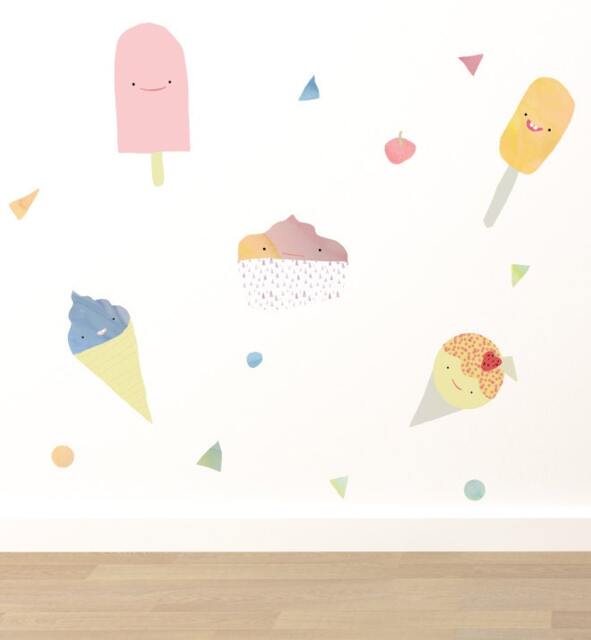 Ice Cream Dream Wall Sticker Decal - Pattern, Art, Girls Room, Boys Nursery Decal, Decals, Kids Room Patterns