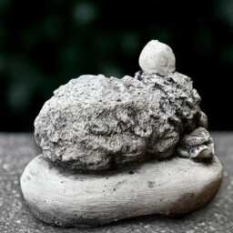 Realistic Mouse Sculpture Concrete Figurine Handmade Mouse Lover Gift Ornament Garden Animal Decoration Yard Art - thumbnail 4