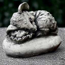 Realistic Mouse Sculpture Concrete Figurine Handmade Mouse Lover Gift Ornament Garden Animal Decoration Yard Art - thumbnail 3