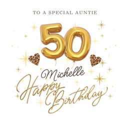 Auntie 50Th Birthday Candle Gift Set Box Card Gifts B - thumbnail 4