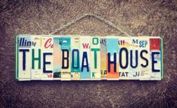 Boat House Sign, Gifts, Boating Decor, Gift For Men, License Plate Art, Nautical Wall Gifts - thumbnail 1