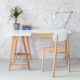 L-Shaped Corner Desk With Drawer, Various Colors Luka - Ashwood, Left Hand - thumbnail 2