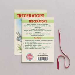 Wooden Triceratops Dinosaur Christmas Tree Decoration, Birch Plywood Lover Gift, Keepsake, Watercolour Art - thumbnail 2