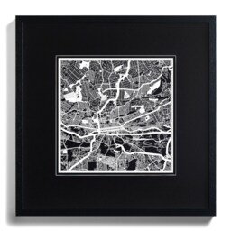 Cape Town, Johannesburg, Paper Cut Map 3D Framed 18x18 Inches, Gift Boxed, 4 Background Color, Self-Changing, Art, Ideal Gifts - thumbnail 2