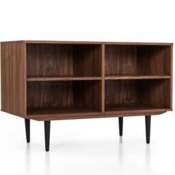 Mid-Century Sideboard, Bookshelf, Bookcase, Gramophone Stand, Dresser, Commode, Credenza Made Of Walnut Vaneer - Livlo O-R01 - thumbnail 4
