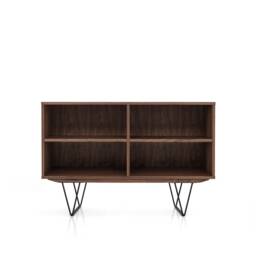 Mid-Century Sideboard, Bookshelf, Bookcase, Gramophone Stand, Dresser, Commode, Credenza Made Of Walnut Vaneer - Livlo O-R01