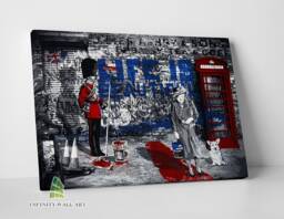 Queen Elizabeth Life Is Beautiful Graffiti Canvas Art Wall Print Picture Home Decor -D326 - thumbnail 1