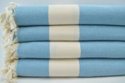 "Turkish Bedspread, Turquoise Throw, Beach Throw, Soft Blanket, Turkish Blanket, Home Decor, Herringbone Blanket, 79""x95"