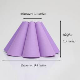Handmade Candy Purple Fabric Lampshade Modern Home Decor-42# - thumbnail 2