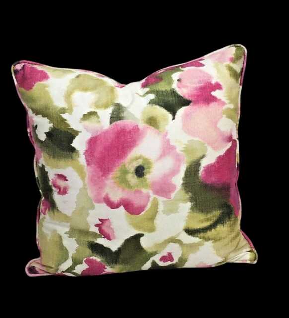 Sanderson - Varese Magenta Cushion Cover Throw Pillow Designer Home Decor Self-Piped - image 1