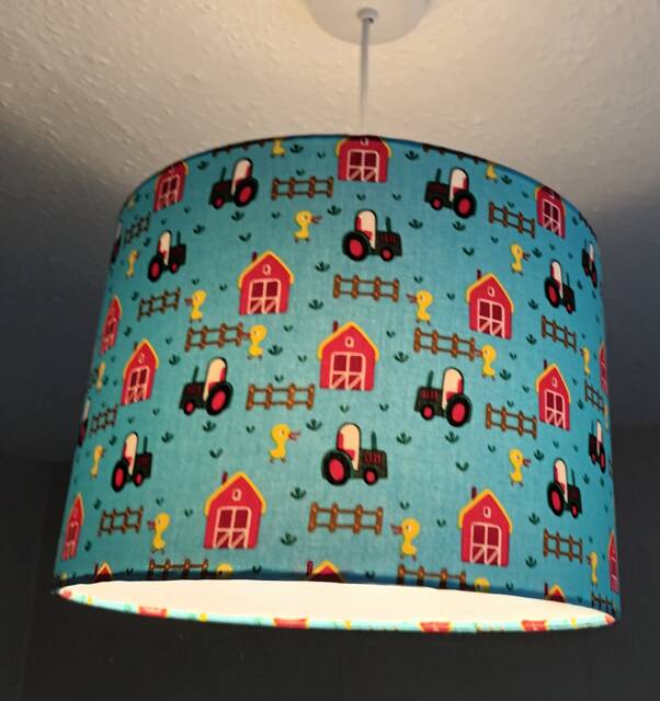 Lampshade Green Tractor - image 1