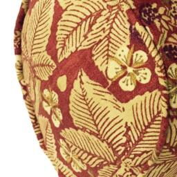 "William Morris Bramble Wine/Thyme Bolster Cushion 17"" X 8" - thumbnail 2