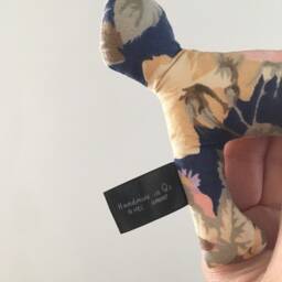 Flower Pattern Deer Plush Rattle Baby Toy, Soft Rattle, Reindeer Rattly - thumbnail 2