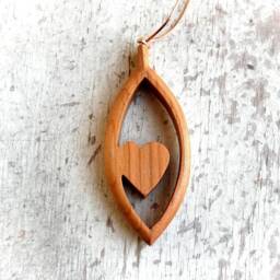 Tears With Heart Wooden Wall Window Decoration Ornament, Unique Gifts For Women - thumbnail 1