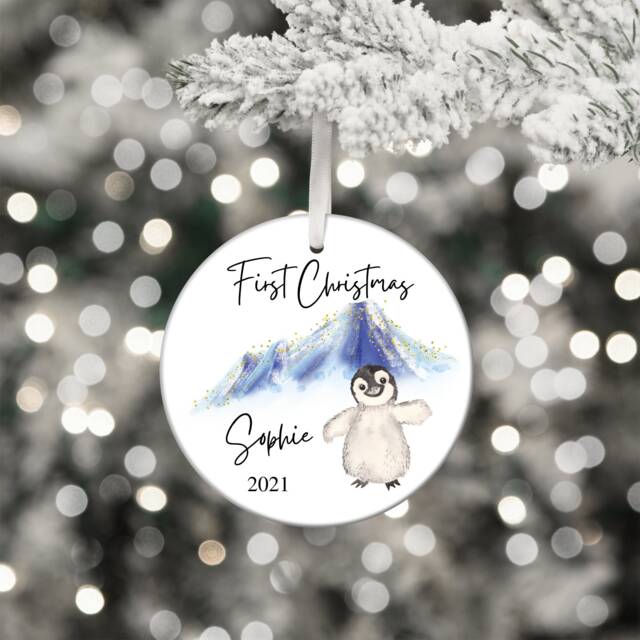 Baby's First Christmas Bauble, Keepsake, 1st Ornament, Gift For Christmas, Bauble Baby - image 1