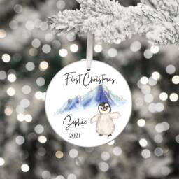 Baby's First Christmas Bauble, Keepsake, 1st Ornament, Gift For Christmas, Bauble Baby - thumbnail 1