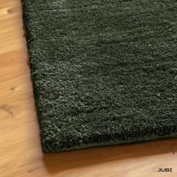 Mid Century Modern Hand Tufted Wool Rug - Orange, Green & Purple Geometric Design - thumbnail 3