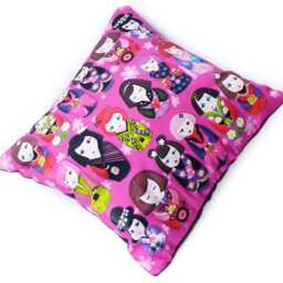 "Small Decorative Cushion ""Japanese Dolls" - thumbnail 2