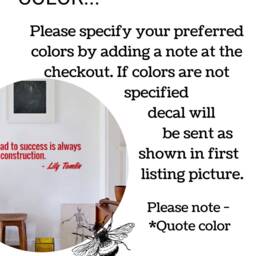 Wall Decal Quote - Motivational Vinyl Stick & Peel Wall Sticker Q003 - thumbnail 2