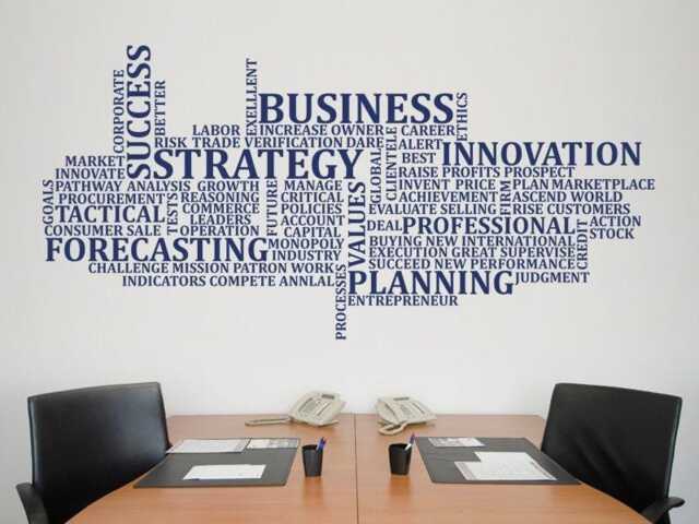 Business Wall Decal - Office Art Motivational Lettering Decor - image 1