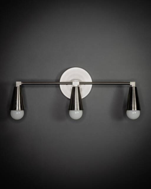 Castor 3 Cone Vanity Bathroom Light - image 1