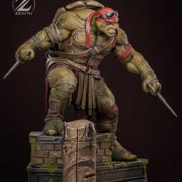 The Hothead - Ninja Turtle Martial Arts Comic Warrior Raphael Resin Figure 16K - thumbnail 3