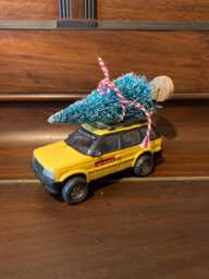 Altered, Teamn, Yellow, Extreme Motors, 4x4, V6 Injection, Engines, Toy, Collectible, Car, With Christmas Tree, Decoration, Gift