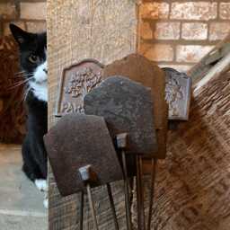 Set Of 8 Cast Iron Herb Signs/stakes Garden Ornaments - thumbnail 3