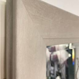 Large Grey Grained Framed Mirror Modern Contemporary Elegant Hamilton Wall - Choice Of Size Premium Quality Free P&p - thumbnail 3