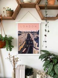 Vintage Regent Street Print London Wall Art - A4 - thumbnail 1