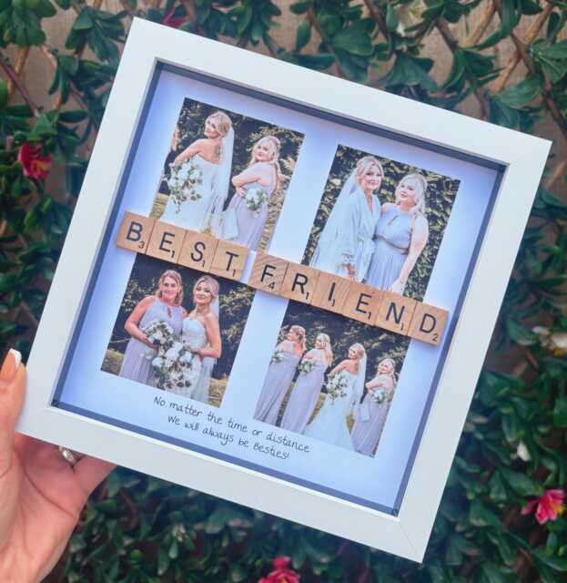 Best Friend Photo Gift, Bestie Present. Personalised Friends Frame Gift - image 1