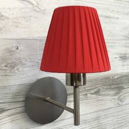Red Candle Lampshade, Clip On Lampshade, Chandelier Lampshade, Candle Clip Shade Lampshade, Candlestick Lampshades, Small Clip On Wall Light - thumbnail 3