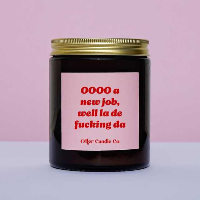 New Job Gift Candle - Hand Poured Soy Wax Candle, 180Ml - image 1