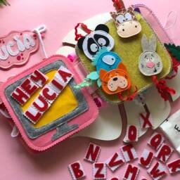 Activity Felt Book, Quiet Book For Toddler Girl Or Boy , Personalised Busy Book, Child 1-3 Year - thumbnail 2