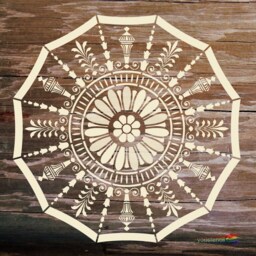 Victorian Ceiling Rose Stencil, For Walls & Art St92 - thumbnail 4