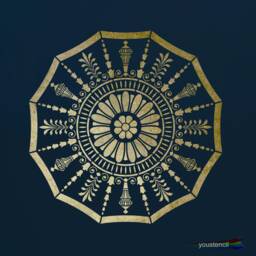 Victorian Ceiling Rose Stencil, For Walls & Art St92 - thumbnail 1