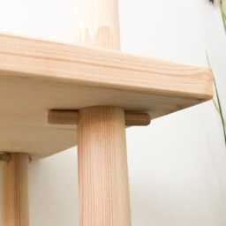 Handmade Mid Century Modern Bookcase Scandinavian Pine Montessori Shelves - thumbnail 3