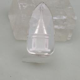 Quartz Carving, Artistic Gemstone, Collector Jewelry Piece - thumbnail 2